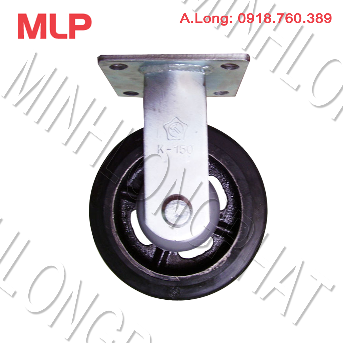 Bánh xe đẩy càng K Cao su Gang CĐ OT