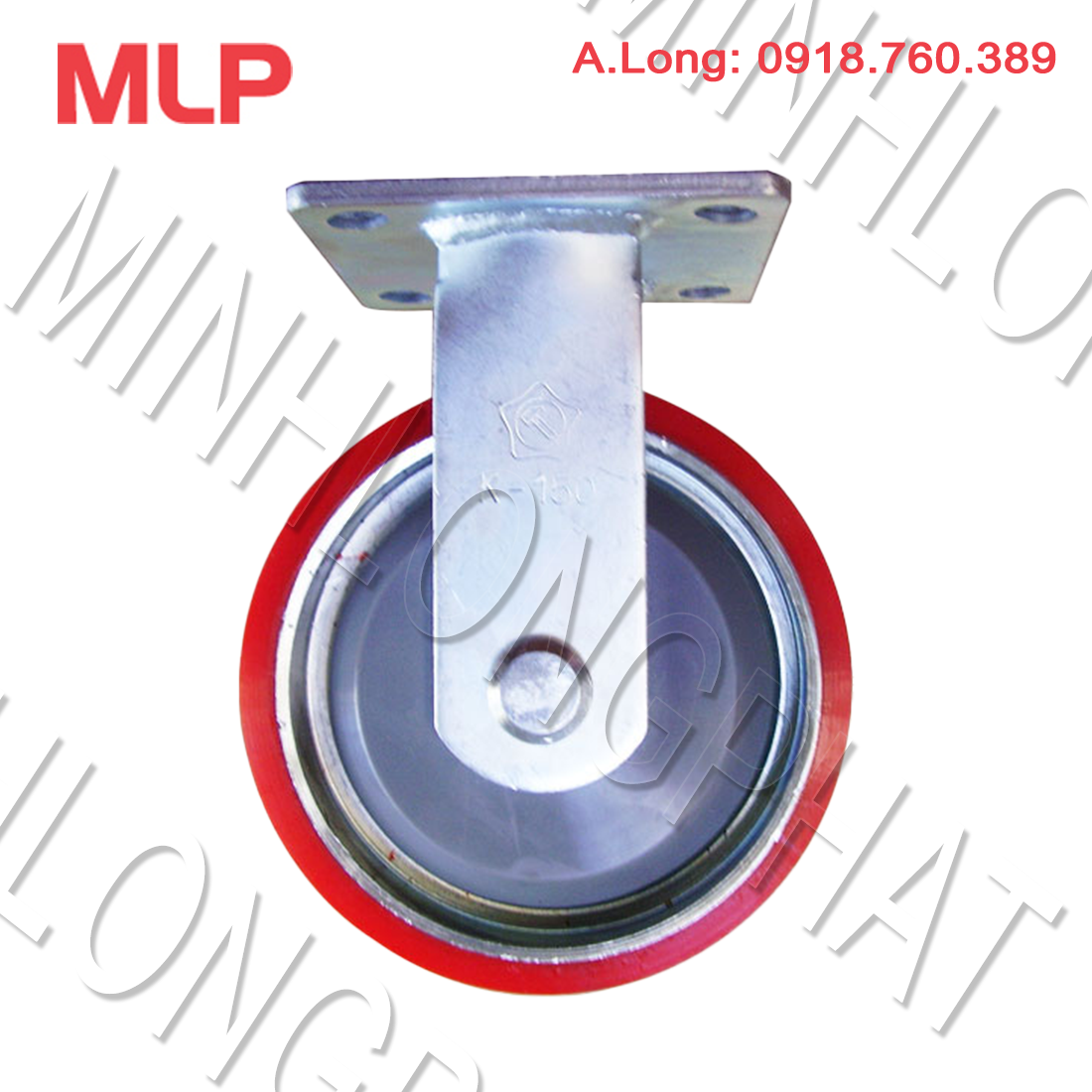Bánh xe đẩy Càng K150 cố định PU