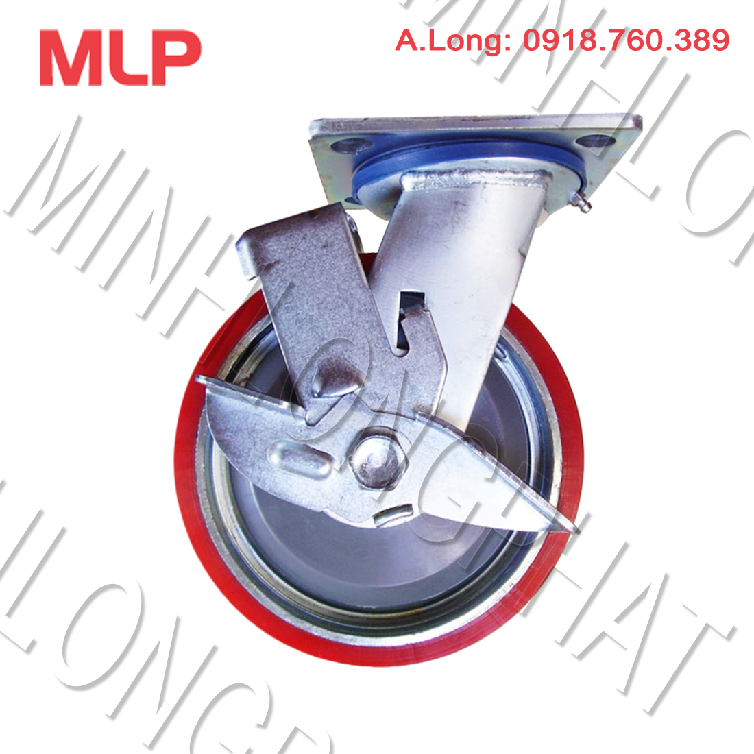 Bánh xe đẩy càng K PU Xoay OT